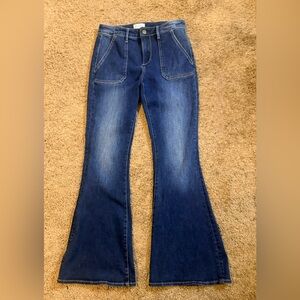 DRIFTWOOD Dark Blue Flare Jeans